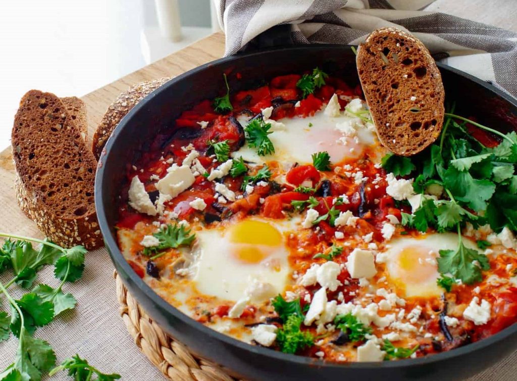 Aubergine shakshuka 