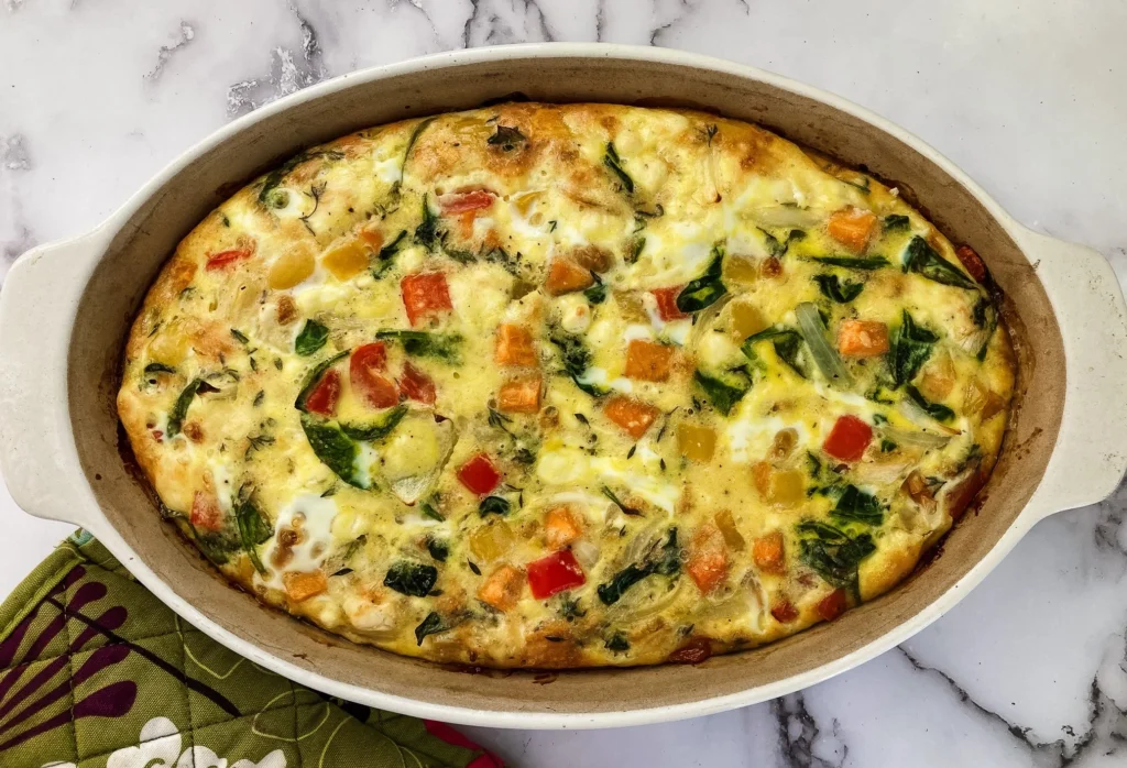 Frittata met champignon en asperges