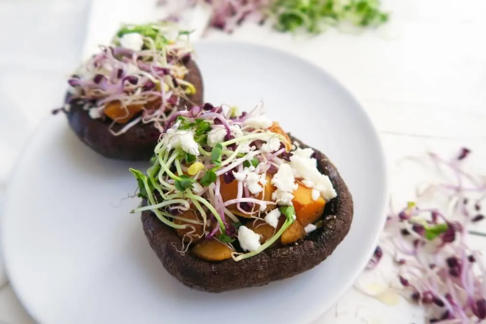 Portobello met feta